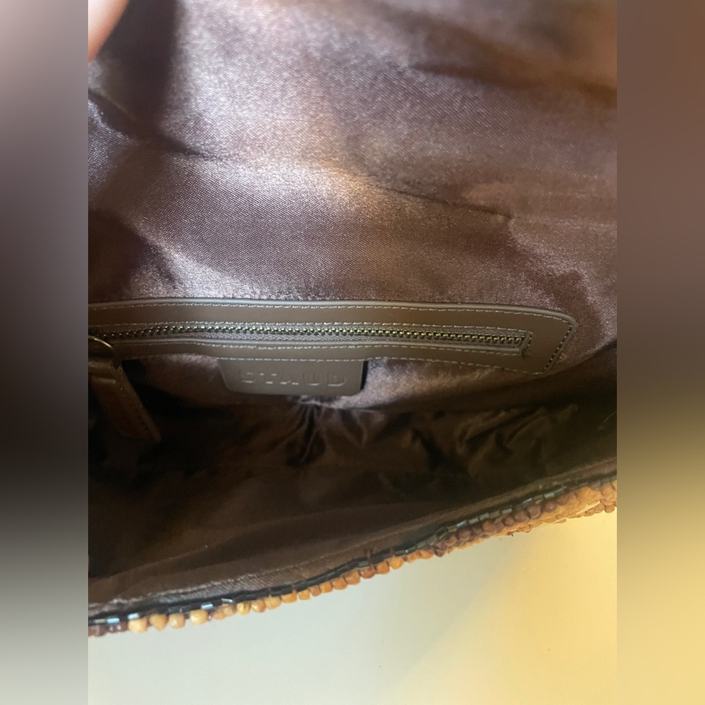 STAUD Black and Brown Beaded Shoulder Bag - Picture 13 of 13